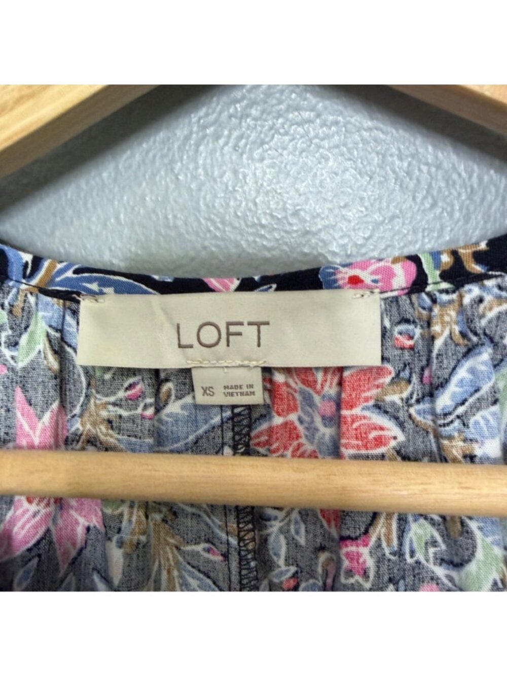 LOFT spring bloom button swing dress size XS - Picture 4 of 7
